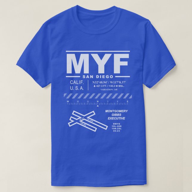 Montgomery - Camiseta del MYF del Aeropuerto Ejecu (Diseño del anverso)