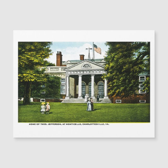 Monticello, Charlottesville, Virginia (Anverso)