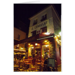Montmartre Cafe, París por la noche
