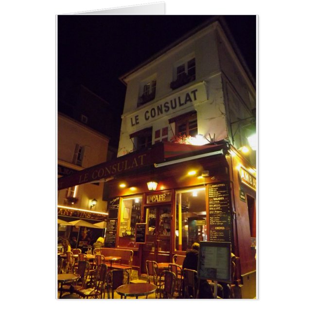 Montmartre Cafe, París por la noche (Frente)