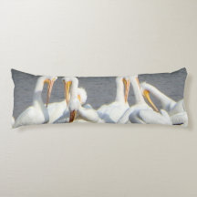 Montón de almohada del cuerpo de los pelícanos