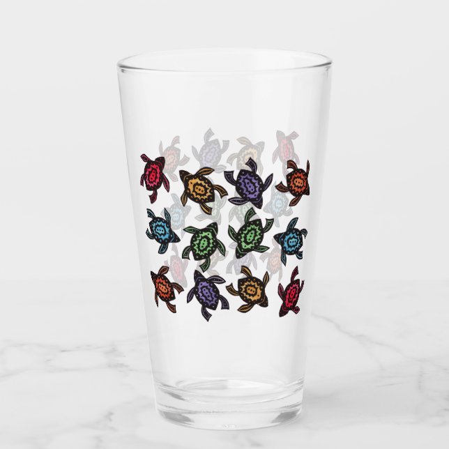 Montón de cáscaras abstractas de tortugas negras e (Anverso)