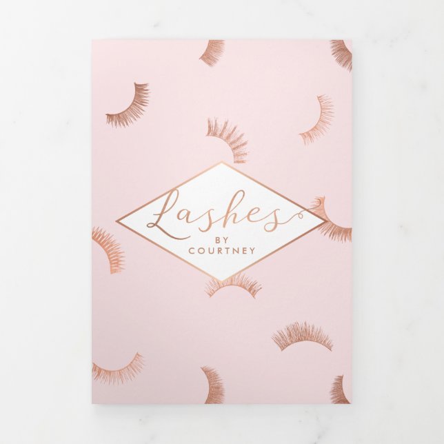 Montones de azotes Salones Lash Rojo/Rosa Folleto  (Foto de portada)