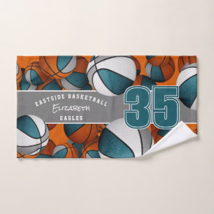 Montones de baloncesto deportes verde azulado espí