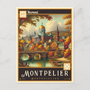 Montpelier, Vermont   Postal de época