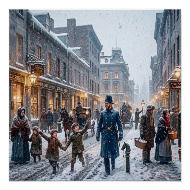 Montreal, Canadá Invierno 1851 Impresión (Anverso)