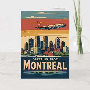 Montreal Canadá Silueta Retro Vintage 
