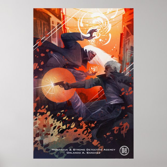 Monty & Simon Poster - Arte por Galen Dara (Frente)