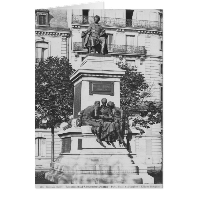 Monumento a Alexandre Dumas Pere, 1883 (Frente)