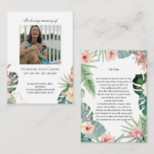 Monumento a la foto tropical Soy tarjeta de oració