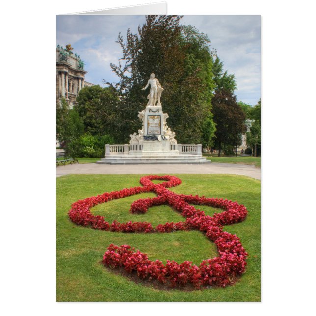 Monumento a Mozart en Burggarten Viena Austria (Frente)