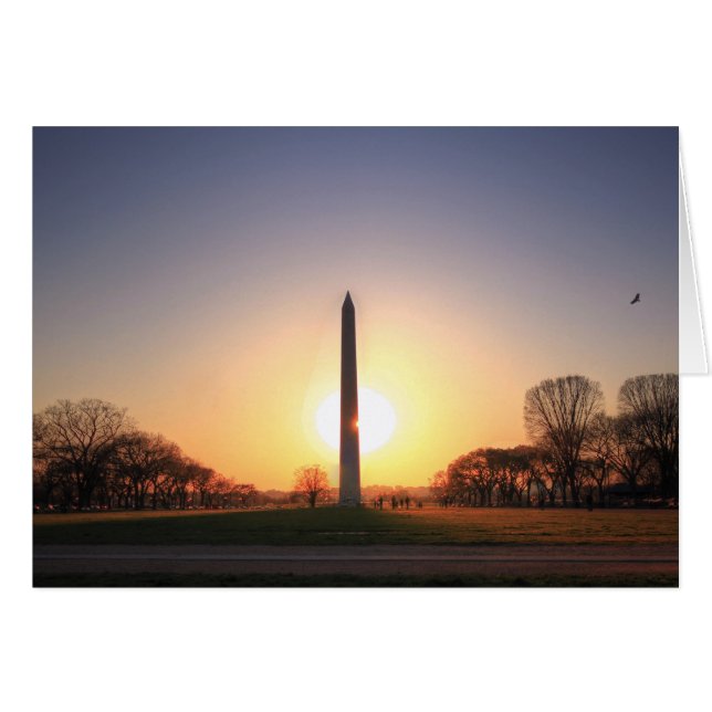 Monumento a Washington al atardecer (Anverso (Horizontal))