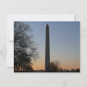 Monumento a Washington al atardecer en DC