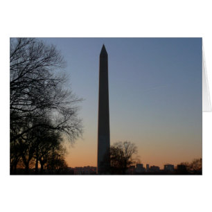 Monumento a Washington al atardecer en DC