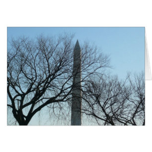 Monumento a Washington en el paisaje invernal I