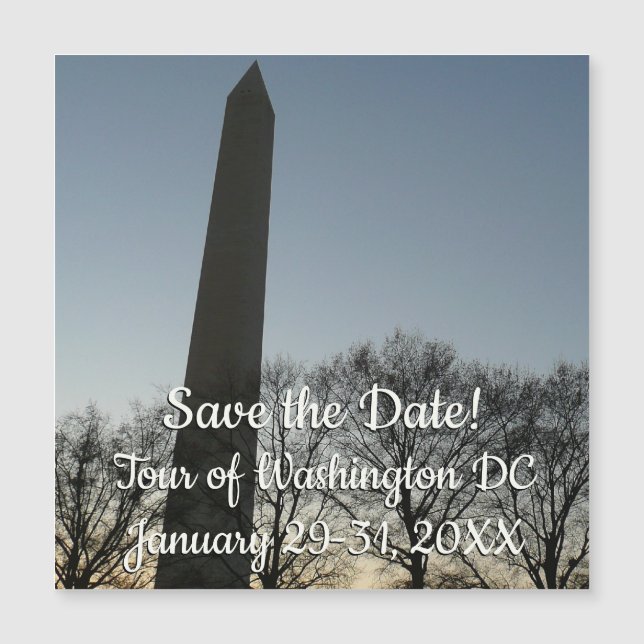 Monumento a Washington en el paisaje invernal II (Anverso)