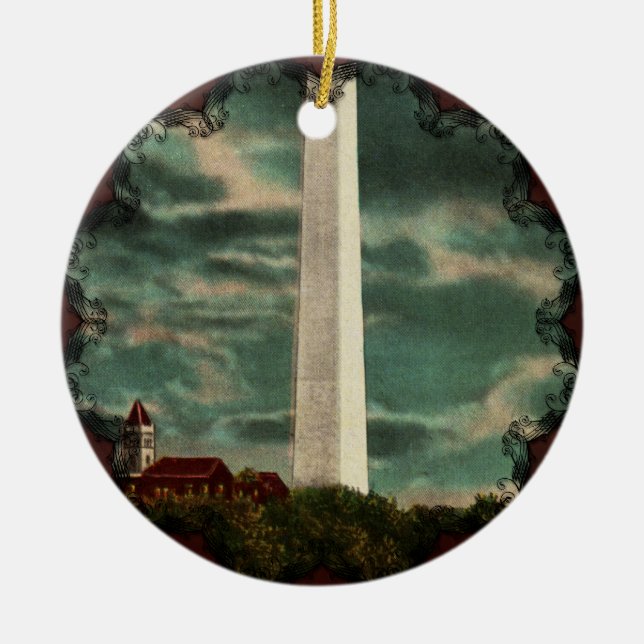 Monumento a Washington por ornamento nocturno (Frente)