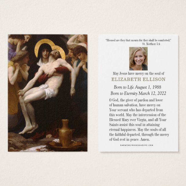 Monumento al Funeral Católico Jesús María Pieta (Anverso y reverso)