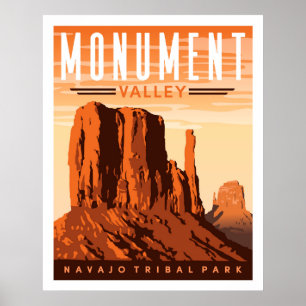 Monumento al Valle del Viaje Afiche de arte en par