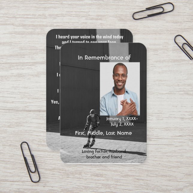 Monumento conmemorativo de la tarjeta de bolsillo  (Anverso/Reverso In Situ)