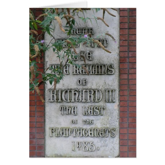 Monumento de Richard III en Leicester, Inglaterra (Frente)