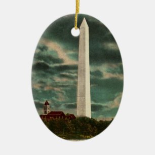 Monumento de Washington por el ornamento de la