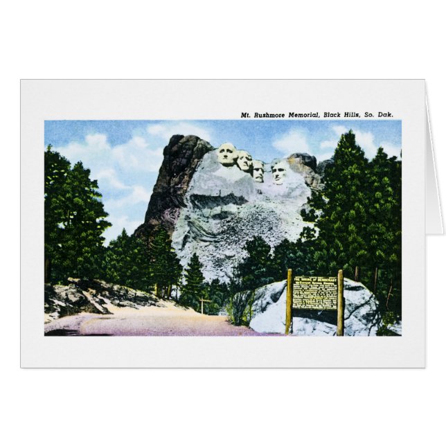 Monumento del monte Rushmore, Dakota del Sur (Anverso (Horizontal))