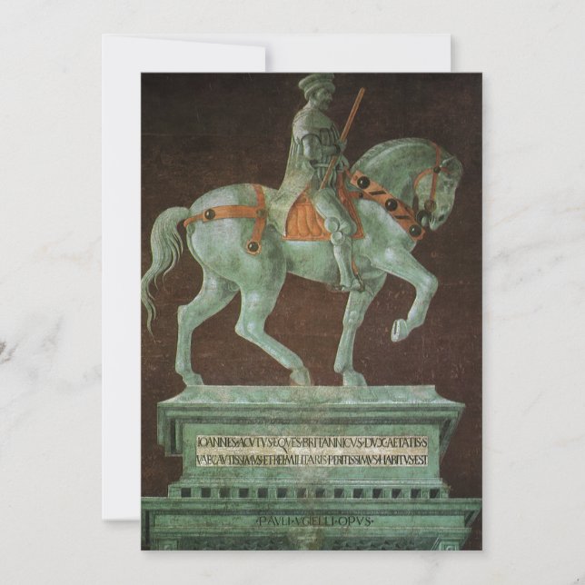 Monumento ecuestre a Sir John Hawkwood, Uccello (Anverso)