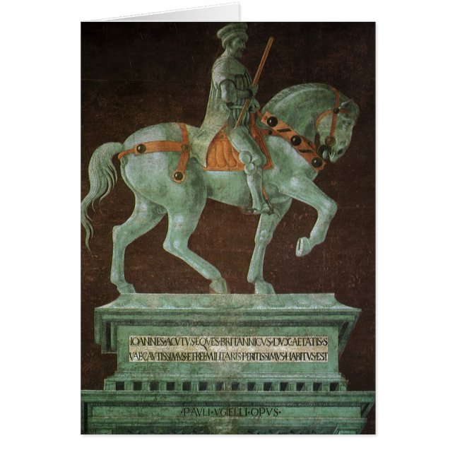 Monumento ecuestre a Sir John Hawkwood, Uccello (Frente)
