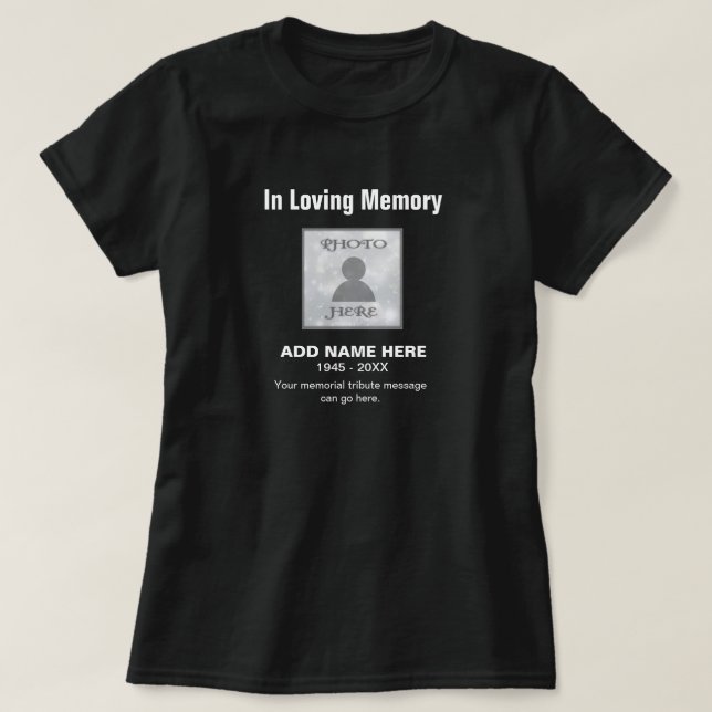 Monumento el | en camiseta cariñosa de la memoria (Diseño del anverso)