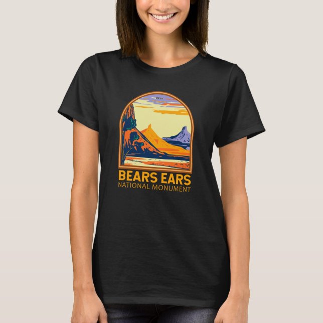 Monumento Nacional De Osos Utah Retro Camiseta (Anverso)