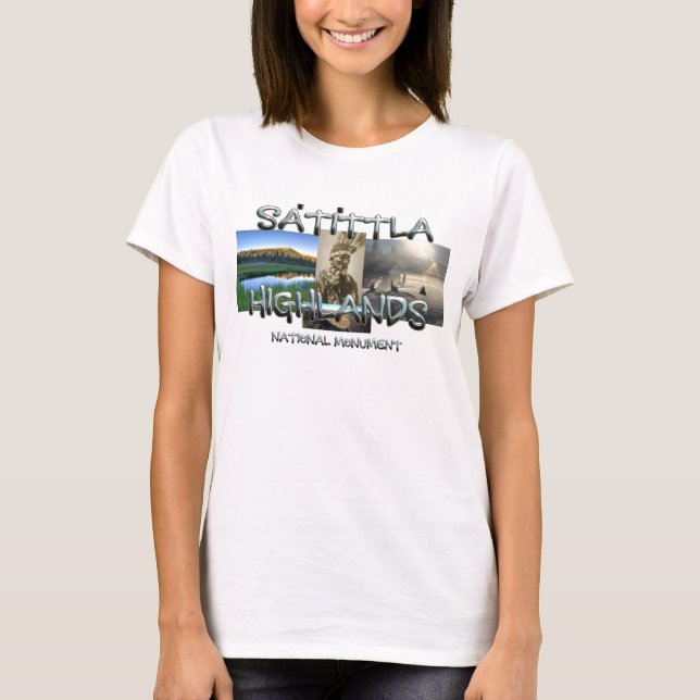 Monumento Nacional Satittla NM Camisetas para dama (Anverso)