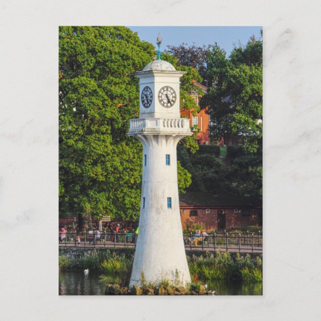 Monumento Scott - Lago Roath Park, postal Cardiff (Anverso)