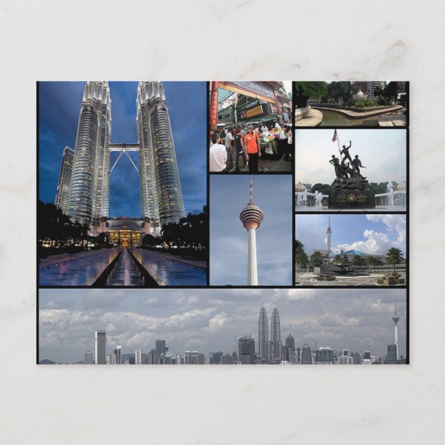 Monumentos Postales De Kuala Lumpur, Malasia (Anverso)