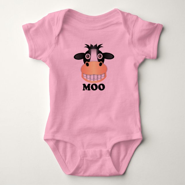Moo - Baby Jersey Bodysuit  (Anverso)