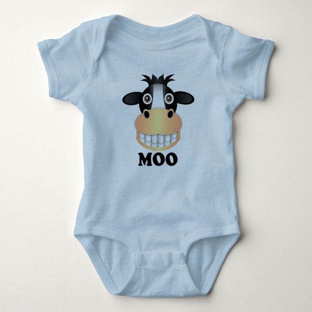 Moo - Baby Jersey Bodysuit  (Anverso)