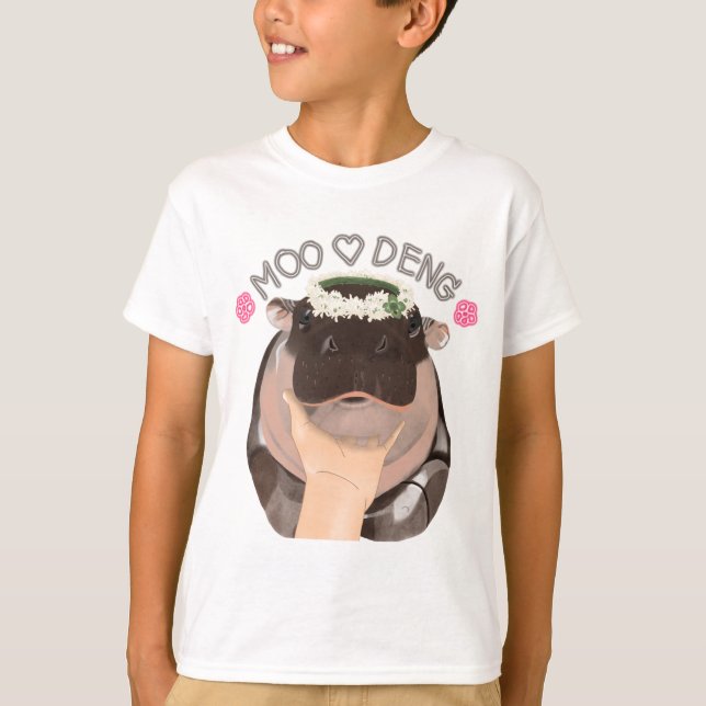 Moo Deng, hipopótamo de la camiseta tailandesa (Anverso)