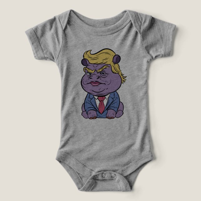 Moo Deng Para Trump Baby Demit, Donald Trump 2024 (Diseño delantero )