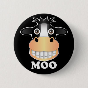 Moo - Estándar, botón redondo de 2¼ pulgadas 