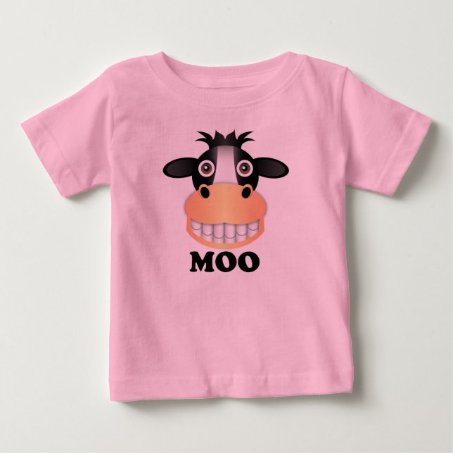 MOO -  fino de la camiseta del jersey del bebé (Anverso)