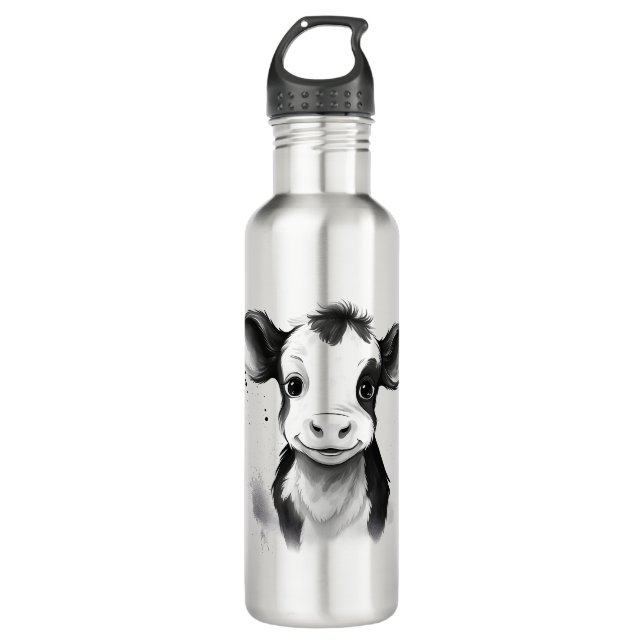 🚰 💧 "Moo-hidrate" Botella de agua de acero inoxi (Anverso)