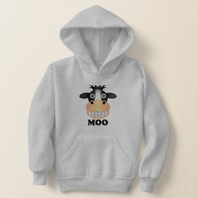 Moo - Hoodie Pullover de los niños (Distribución )
