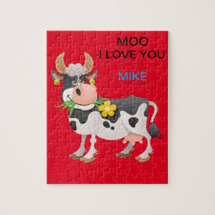 "MOO" ME ENCANTA QUE SE PERSONALIZA EL PUZZLE DE V