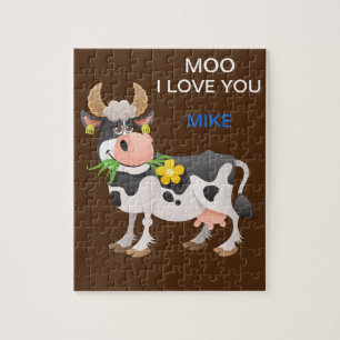 "MOO" ME ENCANTA QUE SE PERSONALIZA EL PUZZLE DE V