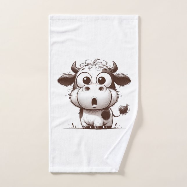 "Moo-Ments of Cleanliness" Set de toallas - Granja (Toalla de mano)