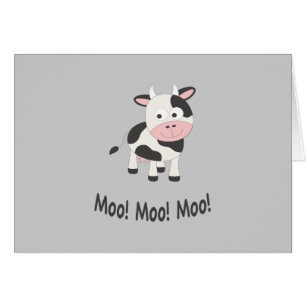 Moo Moo Moo Cute Personalizado vaca