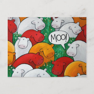 '¡Moo!' Postales