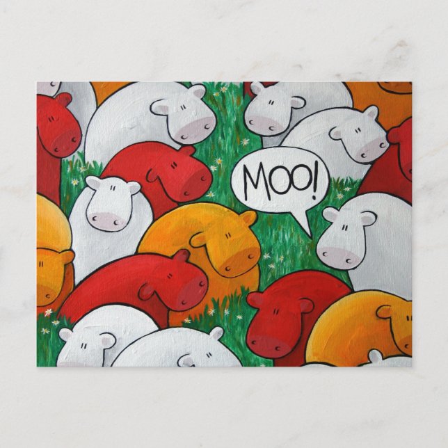 '¡Moo!' Postales (Anverso)