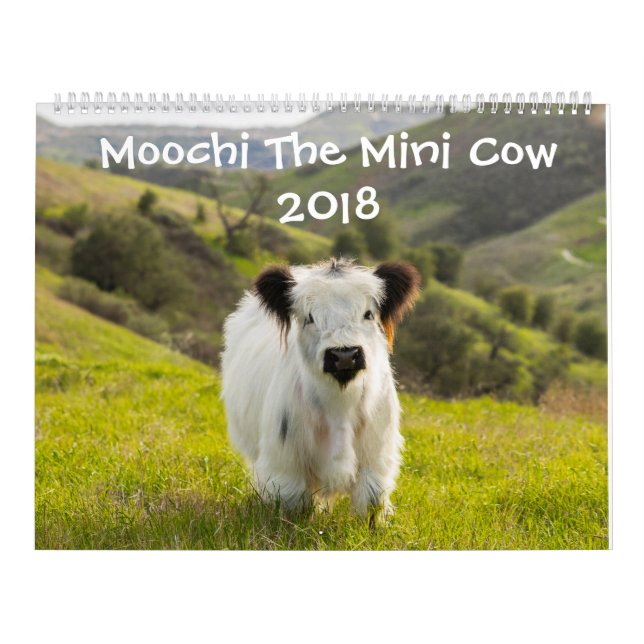 Moochi el mini calendario de la vaca 2018 (Tapa)