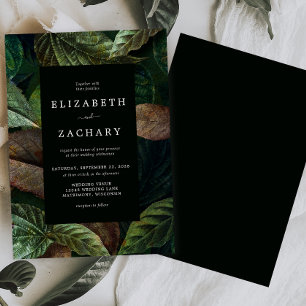 Moody Autumn deja la invitación a la boda verde os